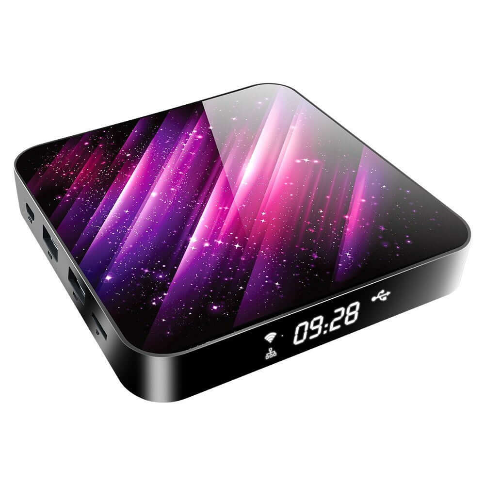 H40-2 STB H616 Android network box with 6K resolution and colorful design, ideal for media playback and streaming.