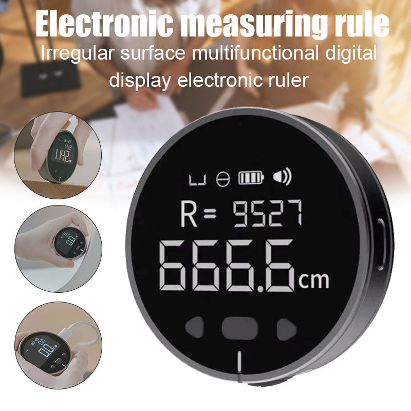 Compact electronic distance measuring instrument with digital LCD, high precision, and multifunctional display