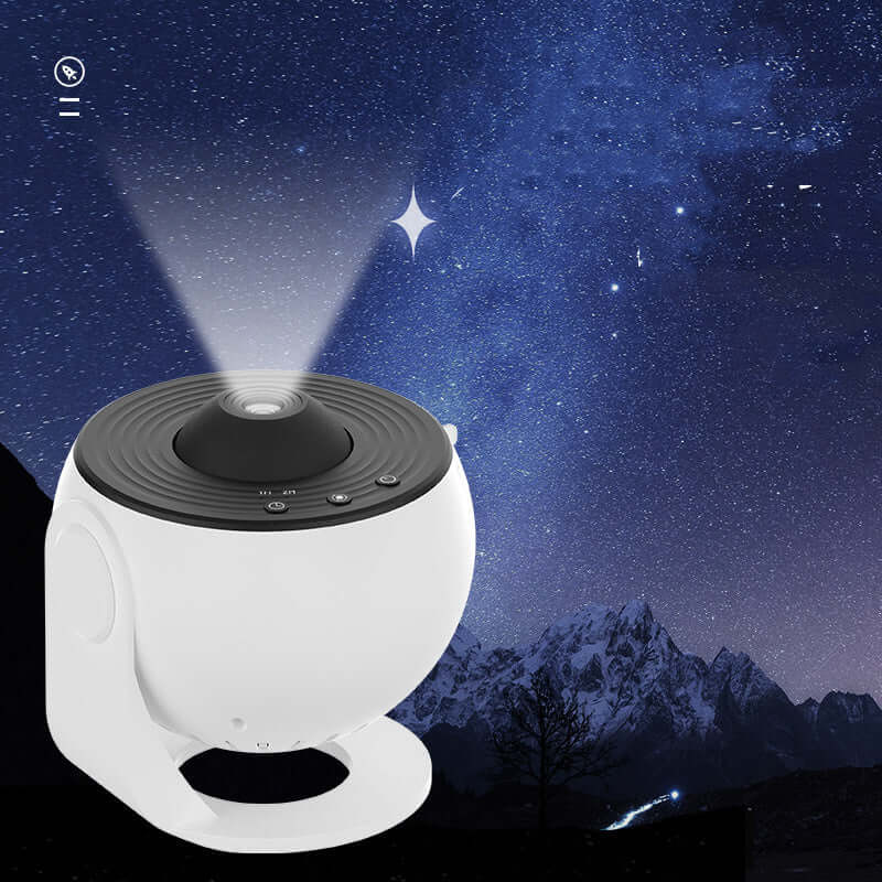Night Light Galaxy Projector displaying stars against a cosmic background, perfect for kids' bedrooms and special occasions.