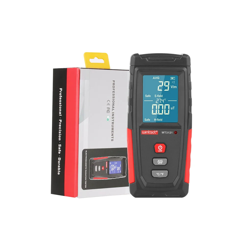 WINTACT EMF tester Electromagnetic Field Radiation Detector Tester Emf Meter Handheld Portable Emission Dosimeter EMF tester