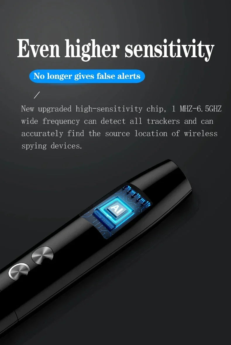 Hidden Cam Pen with high-sensitivity chip for accurate wireless spy device detection and no false alerts