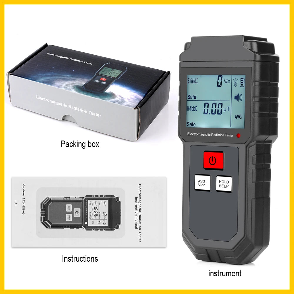 WINTACT EMF tester Electromagnetic Field Radiation Detector Tester Emf Meter Handheld Portable Emission Dosimeter EMF tester