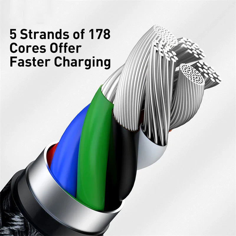 Baseus 20W PD USB C Cable for iPhone 14 13 12 Fast Charging Charger for MacBook iPad Pro Type C To Lightning Wire Cord