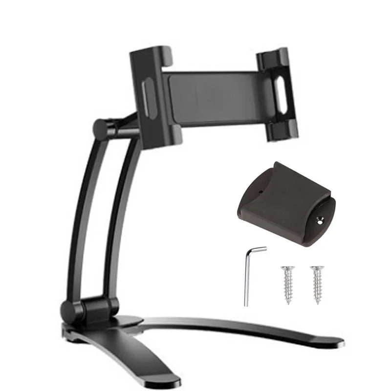 Aluminum Kitchen Desktop Phone Tablet Holder Stand Flodable Adjustable 5-13 inch Tablet Phone Desktop Mount for iPad Pro 12.9
