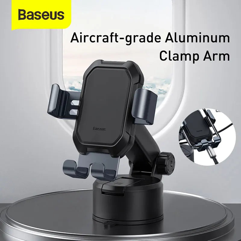 Baseus Gravity Car Phone Holder Suction Cup Adjustable Universal Holder Stand in Car GPS Mount For iPhone 13 12 Pro  Xiaomi POCO