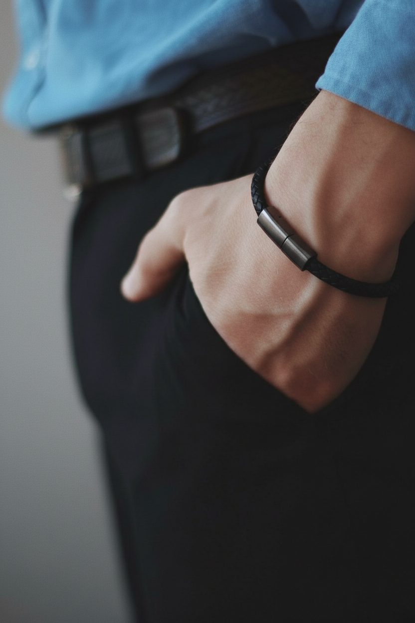 Leather Tech Bracelet