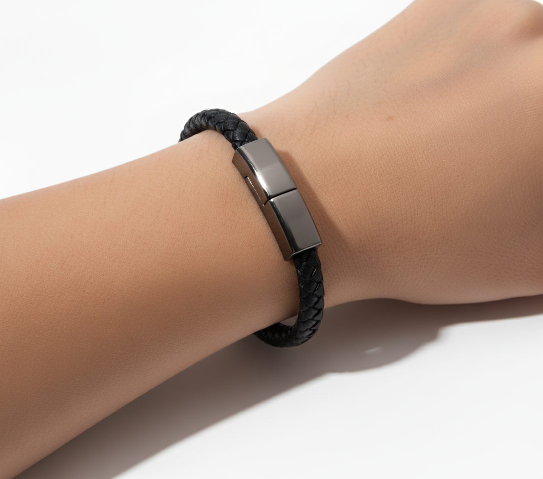 Leather Tech Bracelet