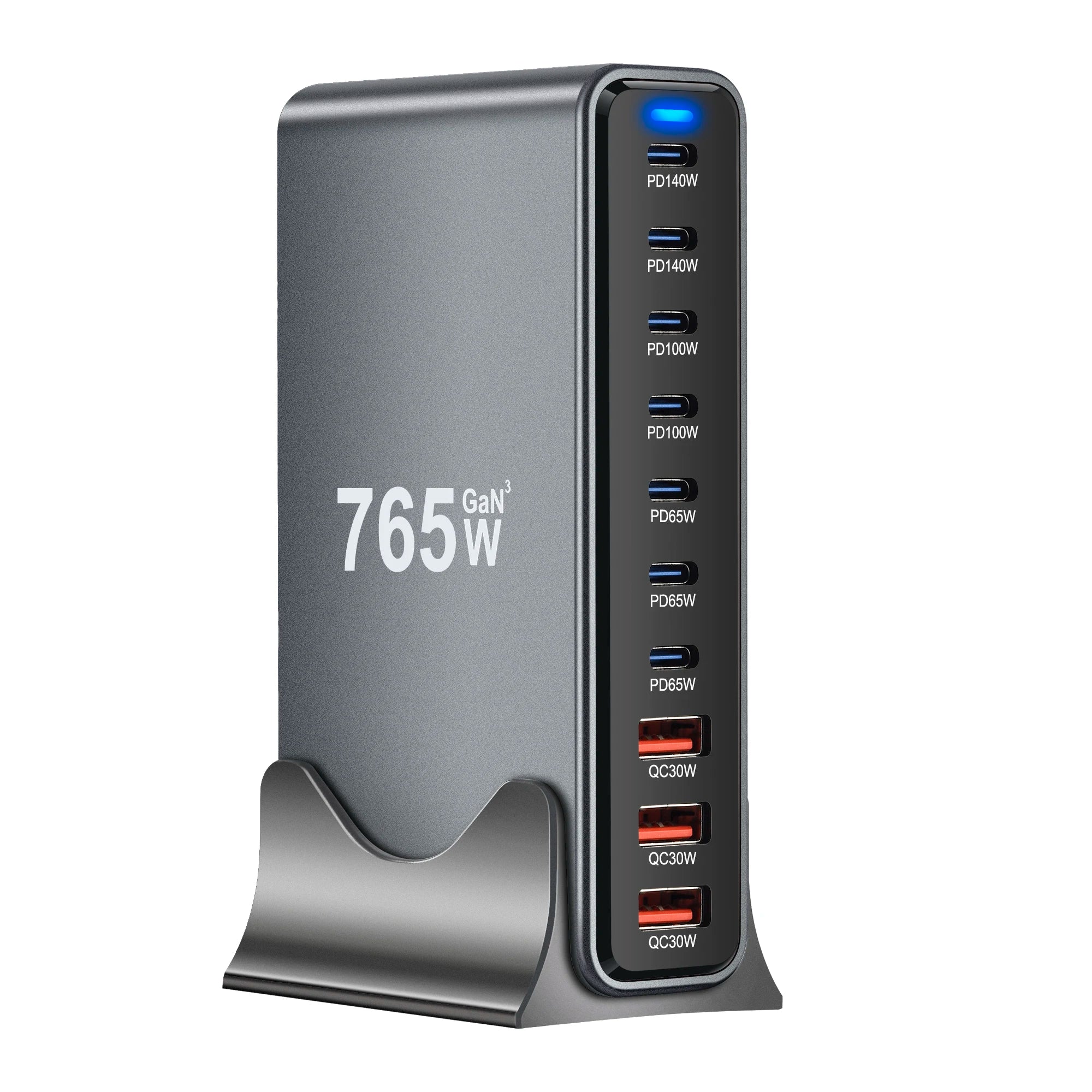 800W/670W/530W Fast USB C GaN Charger Block Dual 140W PD3.1 PPS Fast Charging Station for Multiple Devices Laptop Wall Charger