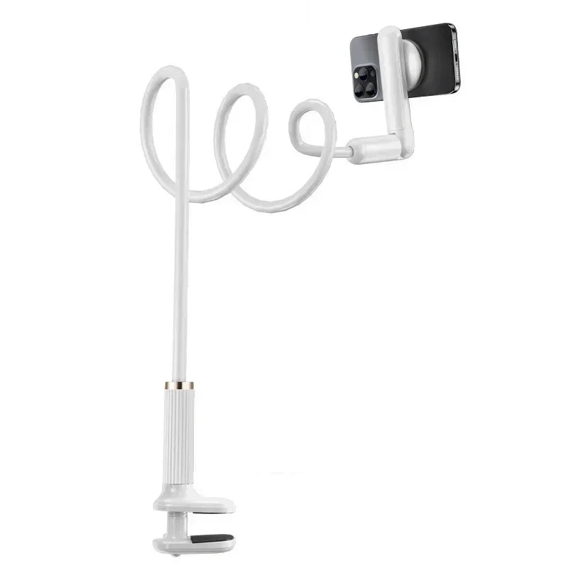 Oatabasf Magnetic Gooseneck Phone Stand Holder with Flexible Long Arm for Bed Lazy Bracket for 4-7" Phone Tablet Stand 4.7-13"