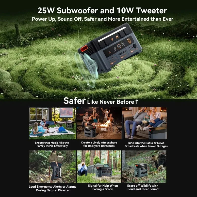 Oscal PowerMax2400 Portable Power Station 1872Wh LiFePO4 Battery Peak 4800W 3-yearWarranty Outdoor Home Camping Mobile PowerBank