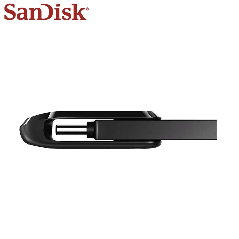 SanDisk Ultra Dual OTG Pen Drive USB 3.2 Type-C and Type-A flash drive with swivel design for smartphones and computers