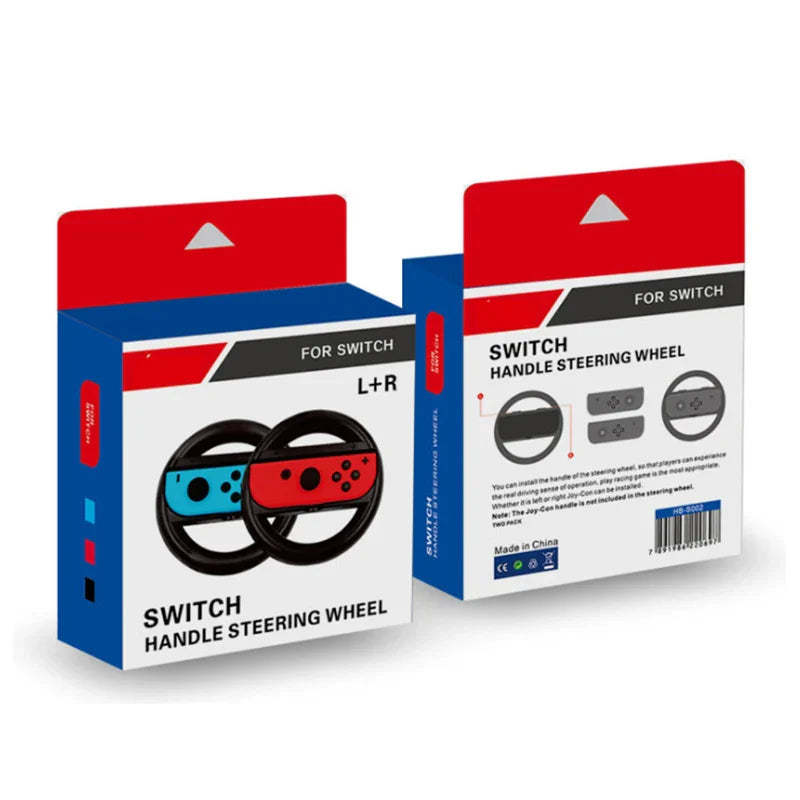 for NS Switch Joy-Con Steering Wheel Set Professional Simulate Racing Games Controller Joy-Con Handle