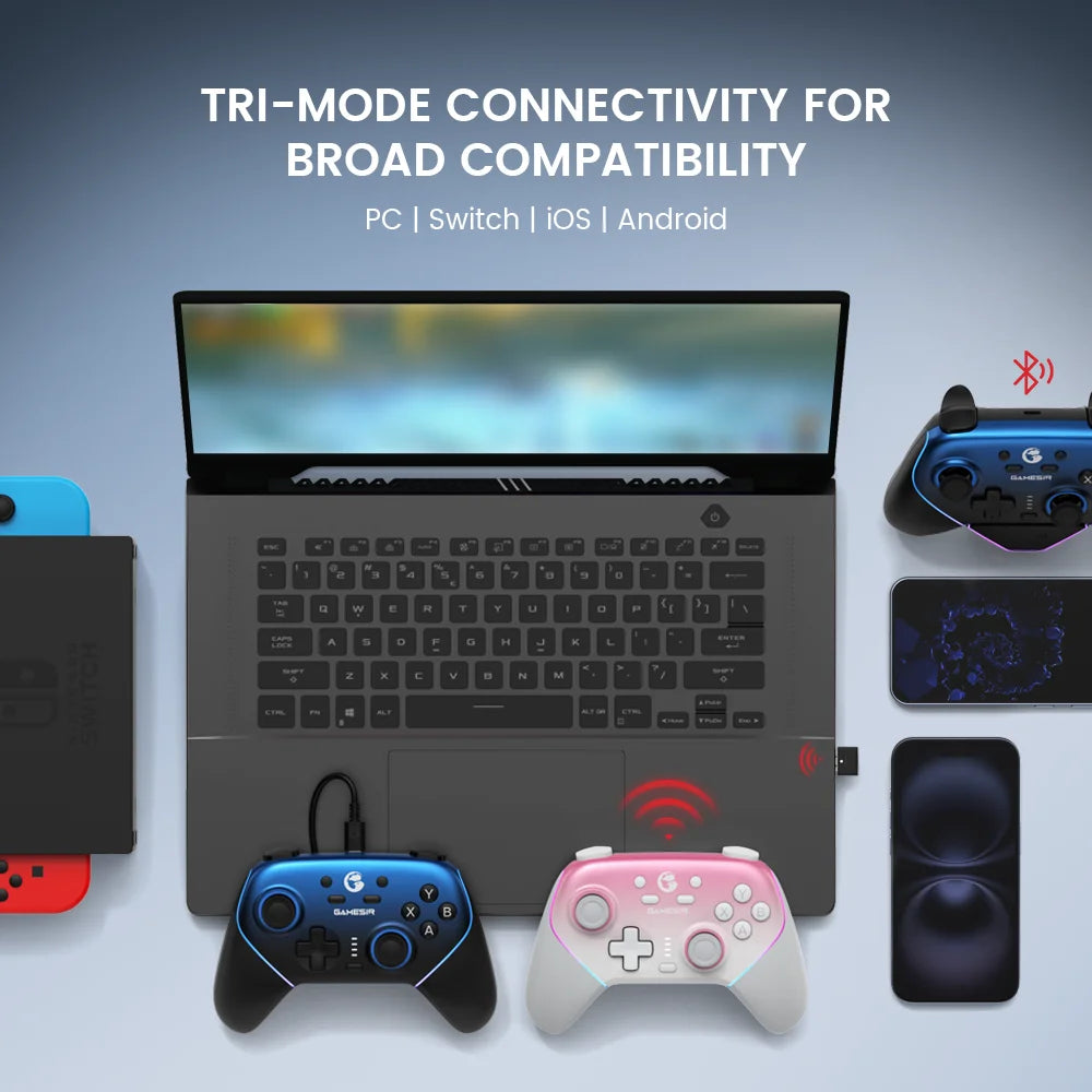 Original GameSir Super Nova Wireless Switch Controller with Charging Station, Hall Effect Joystick for PC Switch Android Phone