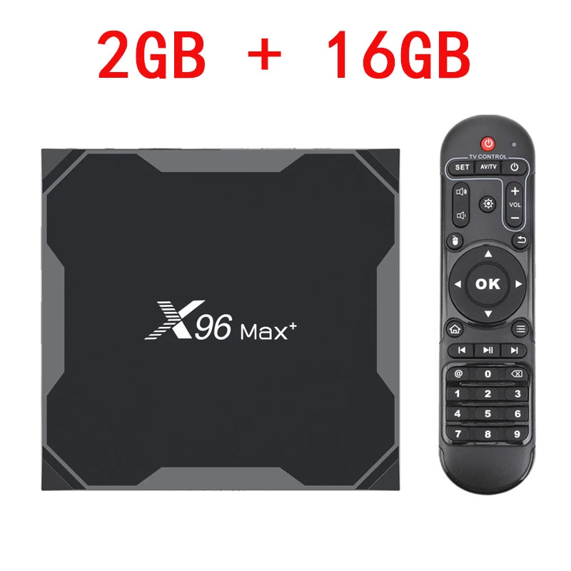 X96 Max Plus Smart TV Box Android 9 4G 32G 64G Amlogic S905X3 Quad Core 2.4G/5G Wifi 4K TVBOX X96Max Media Player Set Top Box