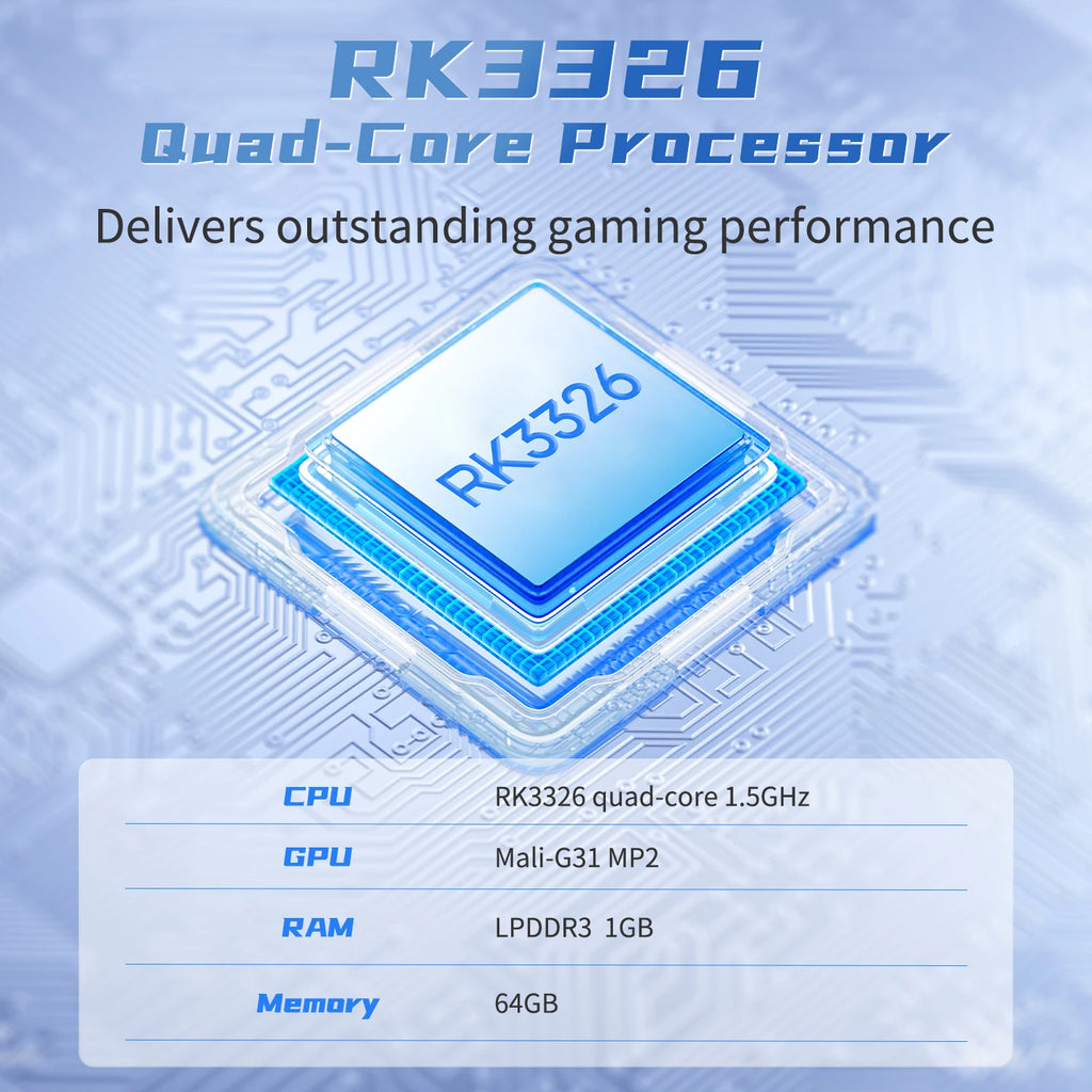 BATLEXP G350 Retro Handheld Game Console Linux 64-bit System 3.5" IPS Screen RK3326 Portable Pocket Video Player 64GB 4000 Games