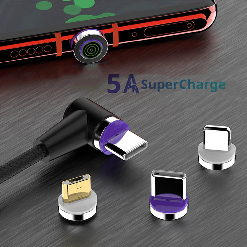 5A Magnetic USB Charger Type C Cable Magnet Type-C Fast Charging Phone Cord For Xiaomi Huawei P30 P20 Mate 30 20 10 Pro Honor 20