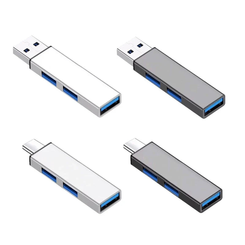 Multiport USB Splitter USB3.0 Hub Multi USB Port Expander for Power Supplies
