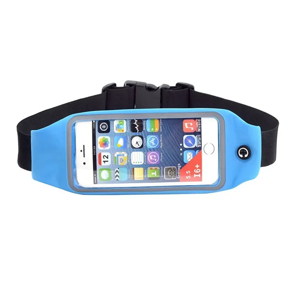 Waterproof Running Waist Bag Phone Touch Screen Pocket Outdoor Jogging Cycling Running Bag Adjustable Pack Purse Sport Belt Bag
