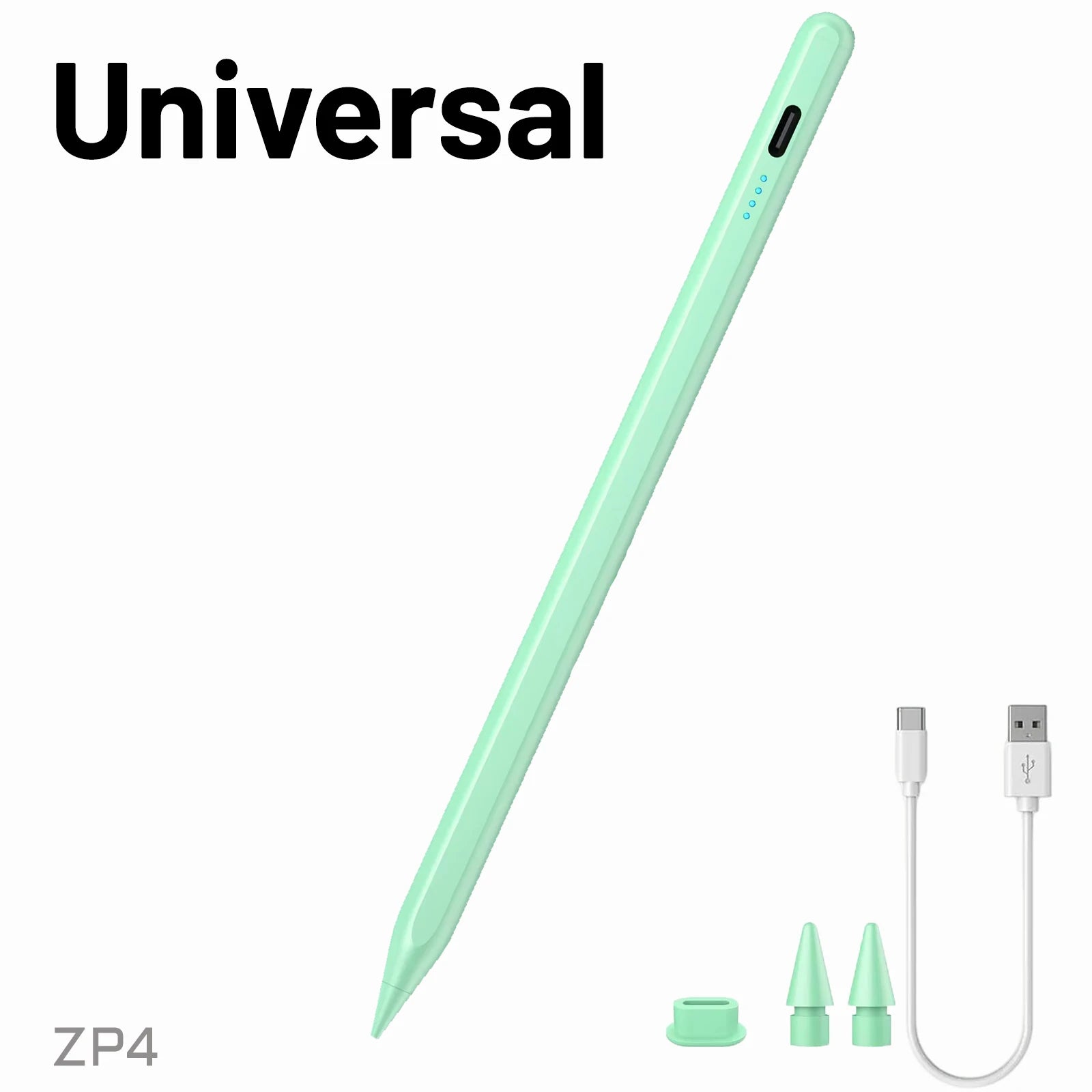 Universal Stylus Pen, Active Stylus Pen Compatible for iOS and Android Touchscreens/Phones, Rechargeable Stylus Pen with Dual To