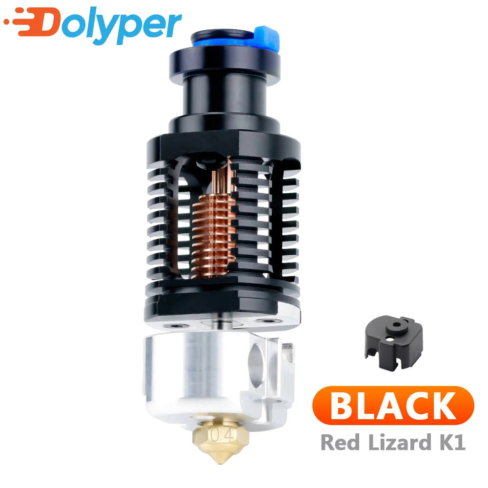 Red Lizard k1 Hotend 3D printer Voron 2.4 Prusa I3 V6 Hotend  Bimetallic  coppered hot end nozzle Titan for Ender 3 V2 extruder