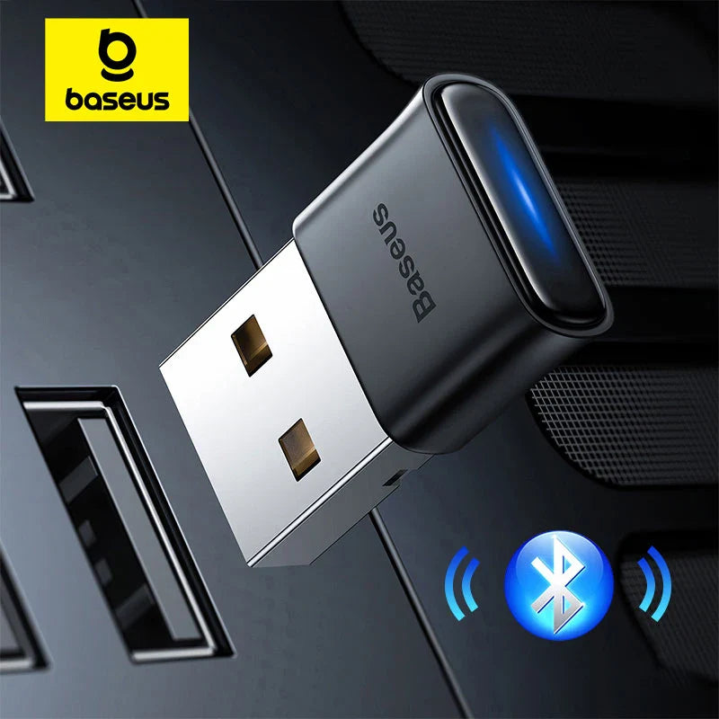 Baseus USB Bluetooth Adapter Bluetooth 5.1Music Audio Receiver Transmitter For PC Speaker Laptop Wireless Mouse USB Transmitter