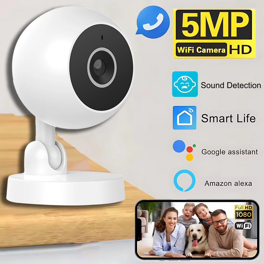 CCTV Smart 1080HD Wi-Fi Smart Home Security Camera 2MP HD Real-Time APP Alerts 2-Way Audio With Motion Tracking For Baby & Pet