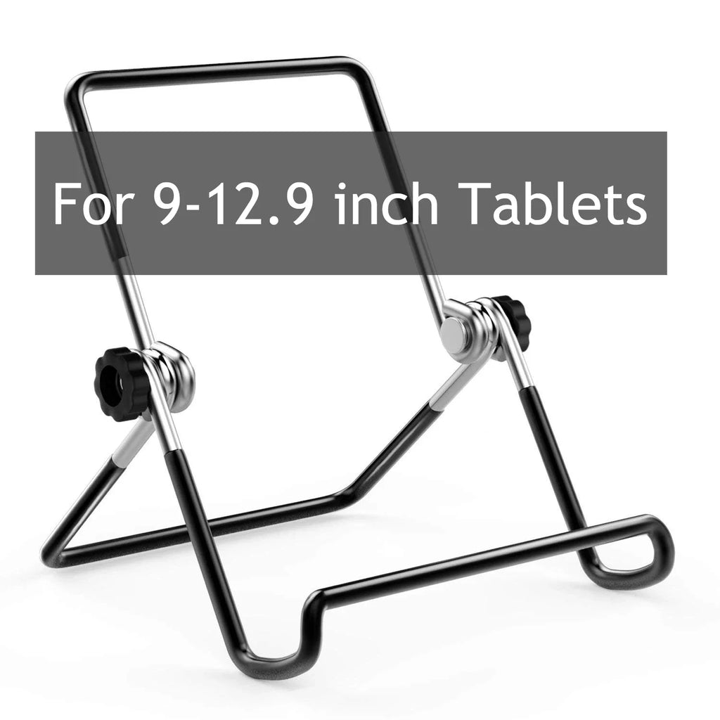 WEFOR Foldable Tablet Stand, Adjustable Portable Metal Holder Cradle for 9-12.9" Tablets, for iPad Pro 11 2018/10.5/9.7