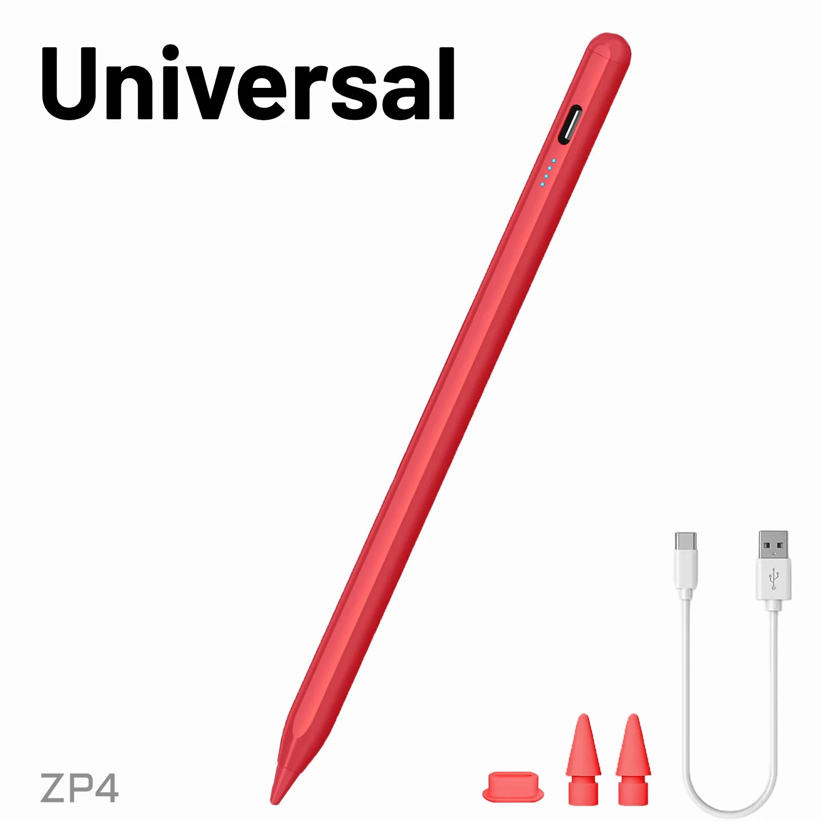 Universal Stylus Pen, Active Stylus Pen Compatible for iOS and Android Touchscreens/Phones, Rechargeable Stylus Pen with Dual To