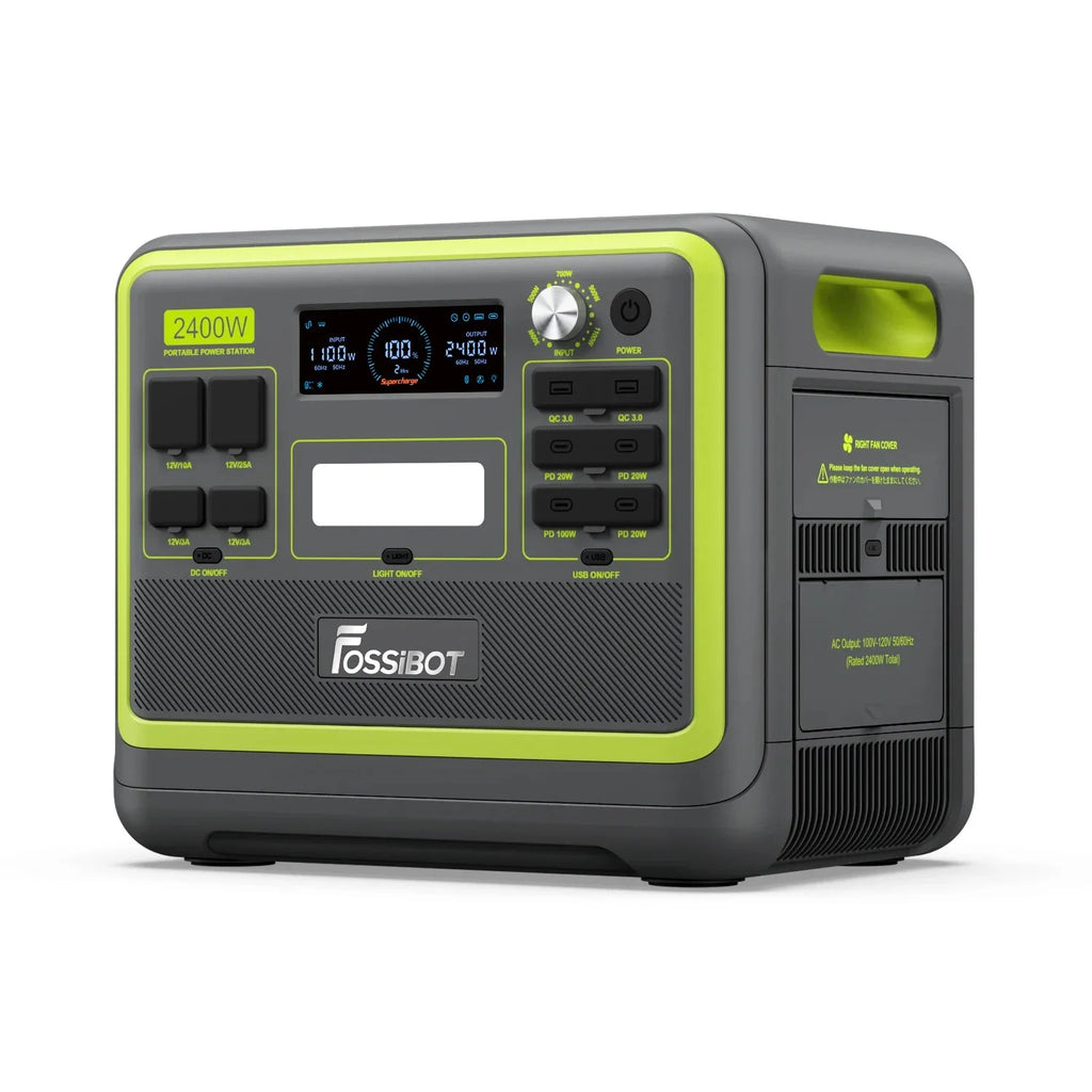 Hot Sale 2400W Solar Power Station Fossibot F2400 with Fast Charger  Long Lasting Time Cheap Power Provider