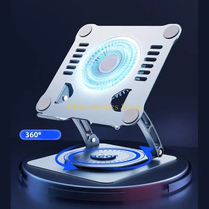 B03C Portable Notebook Stand Laptop Holder Bracket with Rotatable Design and Strong Cooling Function for Home Use and Travel