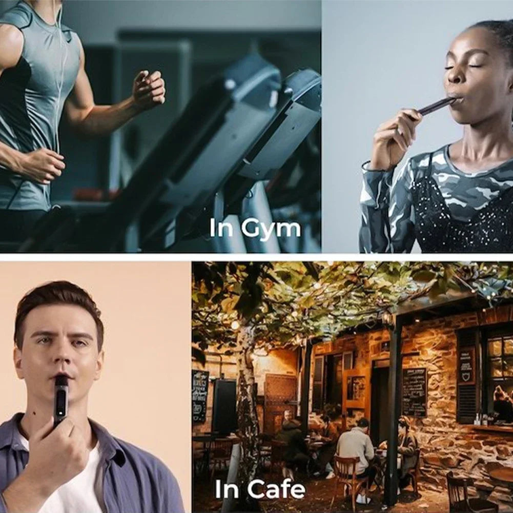 Portable Lung Muscle Breathing Trainer - Lung Capacity Exercise for Yoga, Hiking & Running