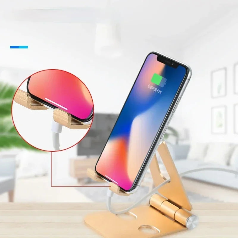 Desktop Mobile Phone Holder Stand, Cradle, Dock, Phone & Tablet Holder, Aluminum Adjustable Desktop Stand