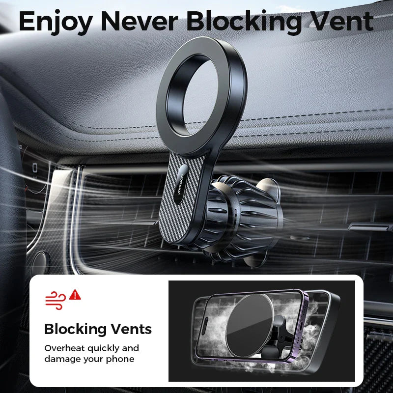 Joyroom Magnetic Car Phone Holder Air Vent Phone Mount Rotatable Universal Cellphone GPS Stand For iPhone / 4 - 7 inch Phones