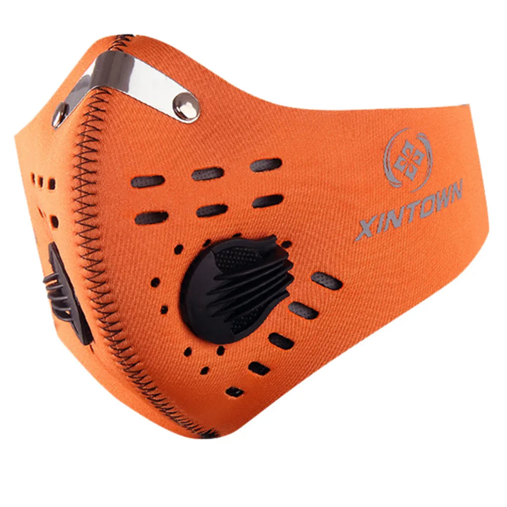 Outdoor Sports Reusable Face Masks for Men Dustproof Masks Activated Carbon Dust Mask with Extra Filter Cotton Halloween Cosplay