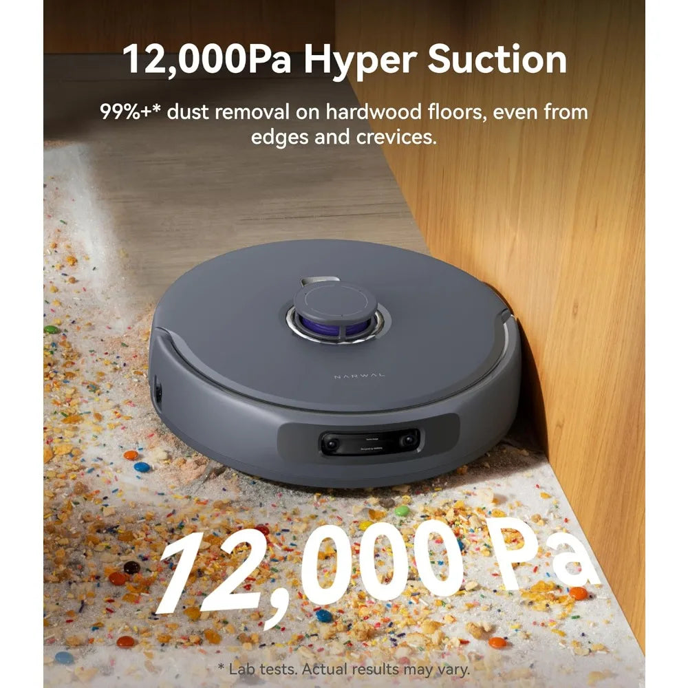 Freo Z Ultra Robot Vacuum and Mop Combo, Dual RGB Cameras and Chips, AI Avoidance, 12000Pa Suction, Real-Time Decisions- HOME