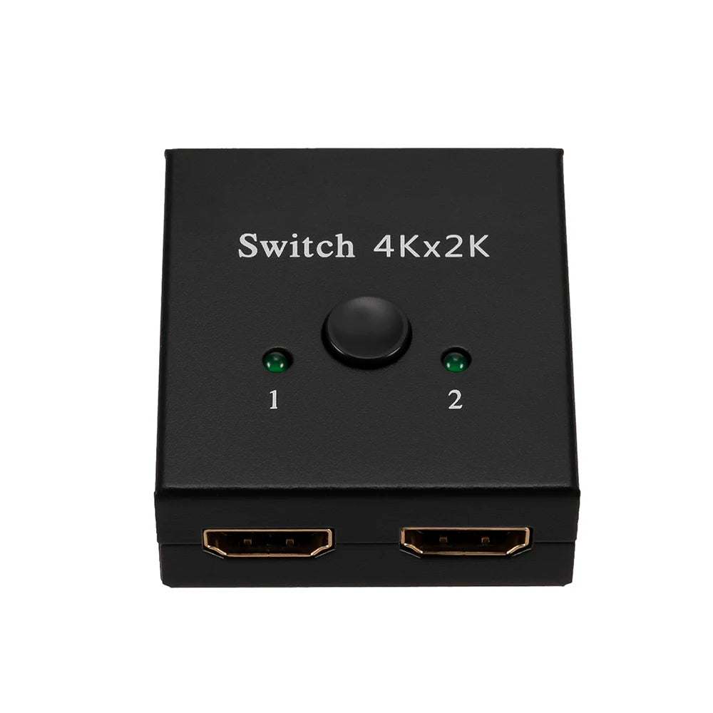8K 60Hz HDMI Switch 2 Ports 2 In 1 Out Video Splitter for Laptop PC Xbox PS3/4/5 TV Box to Monitor TV Projector Adapter