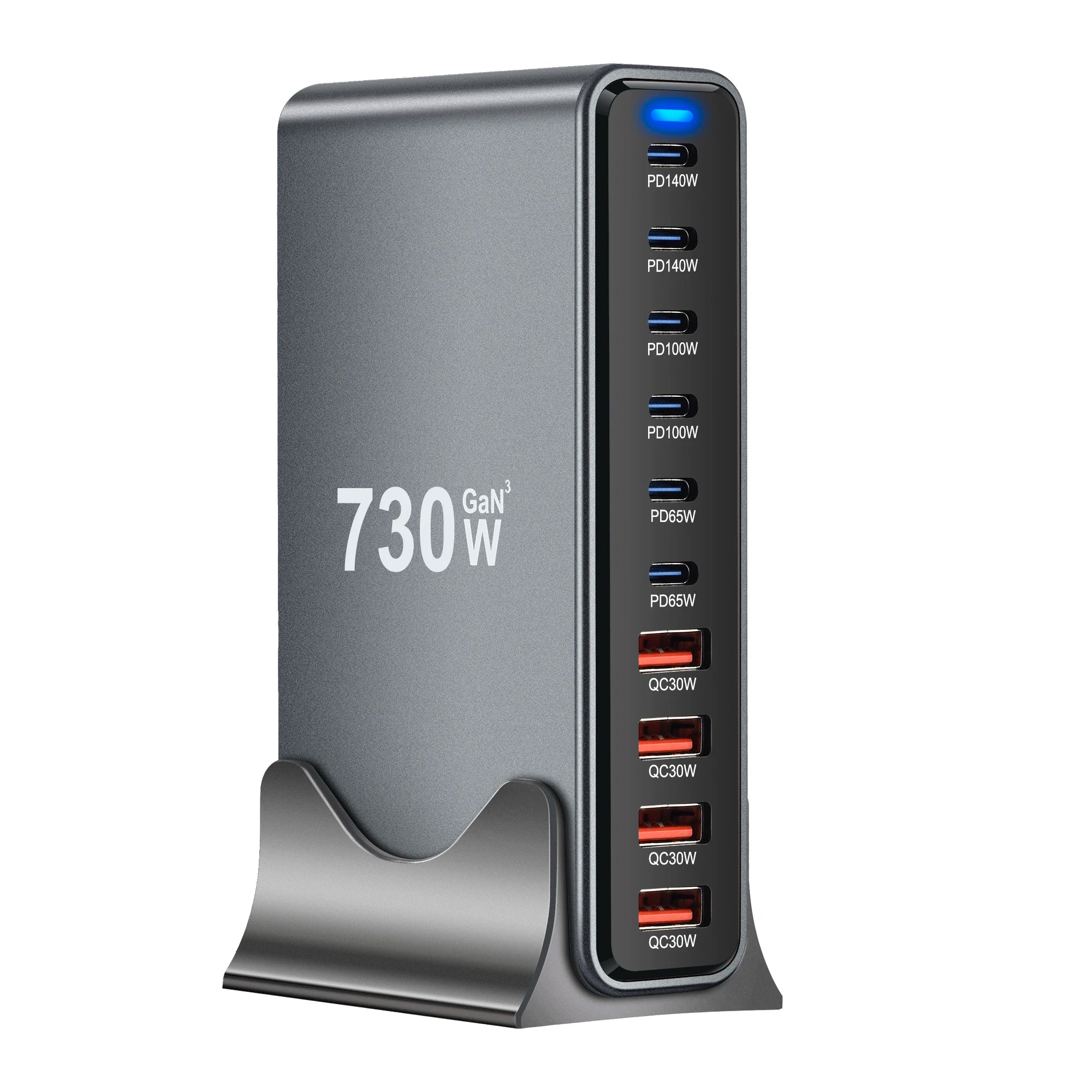 800W/670W/530W Fast USB C GaN Charger Block Dual 140W PD3.1 PPS Fast Charging Station for Multiple Devices Laptop Wall Charger