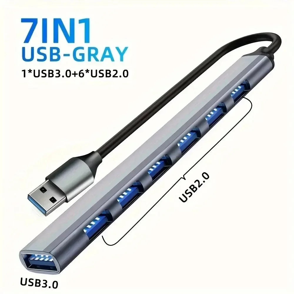 4-in-1 Type C Adapter Hub To HDTV VGA USB 3.0 Digital AV Multiport Adapter With TYPE-C PD Charging Port Compatible