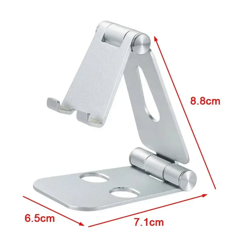 Desktop Mobile Phone Holder Stand, Cradle, Dock, Phone & Tablet Holder, Aluminum Adjustable Desktop Stand