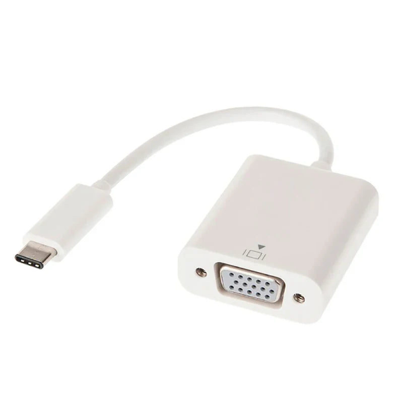 USB C Thunderbolt3 to VGA 1080P Display Adapter Type-C Male to VGA Female Converter Cable for Surface Book 2 Monitor Projector