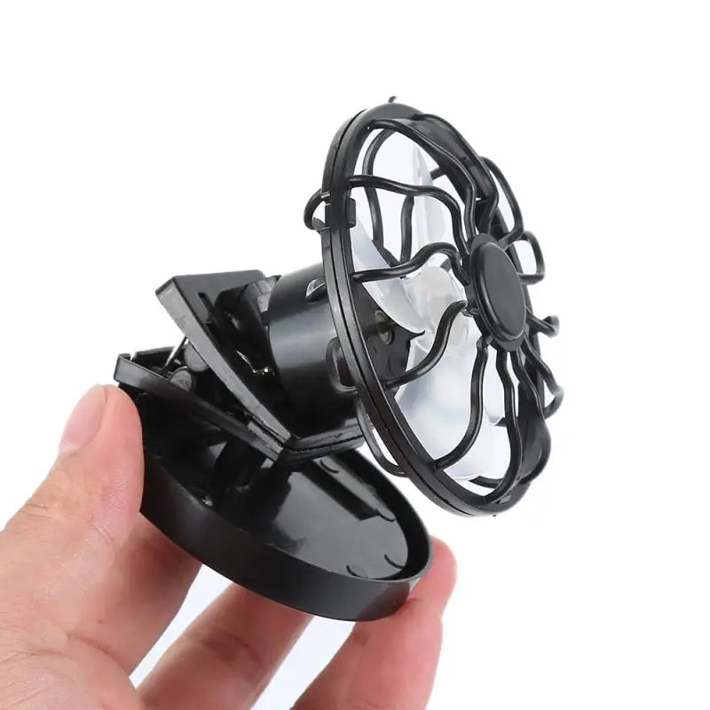 Car Solar Fan Sun Energy Cell Cooling Usb Portable Fan Cooler Mini Fan Clip-on Hat For Summer Electrical Appliances For Camping