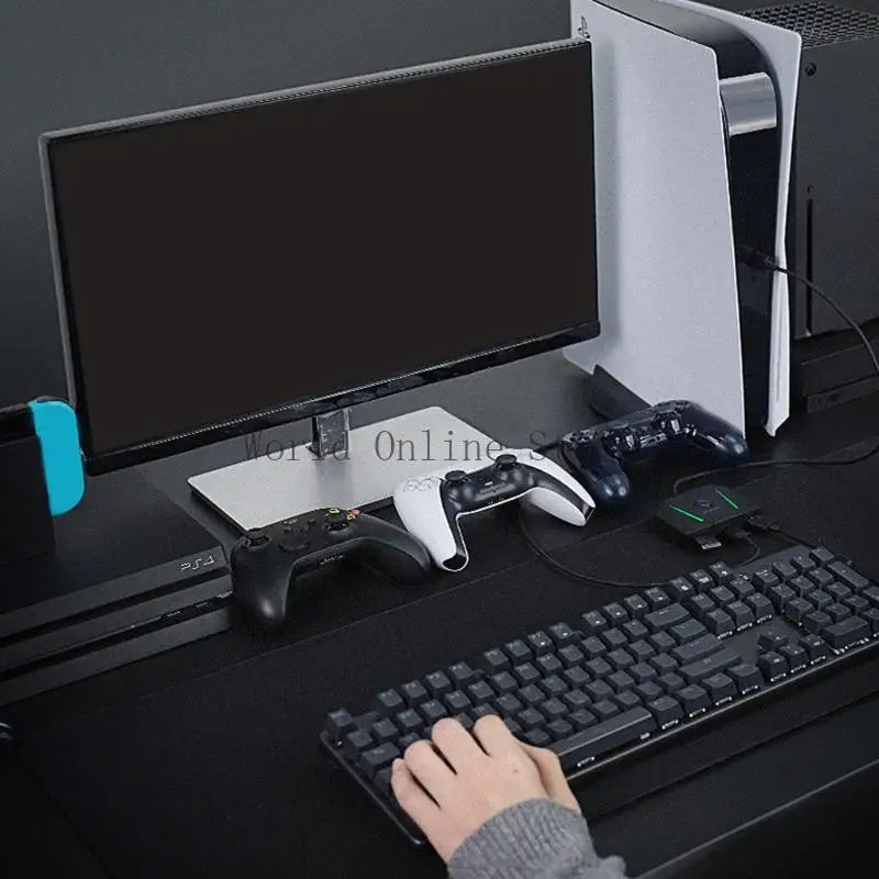 Intelligent Consoles Converter Multi System Gaming Adapters Plugs & Play Game Controller Adapters Suitable for VX2 AimBox 87HC