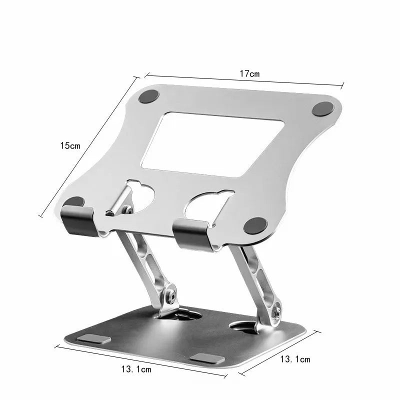 Adjustable aluminum alloy phone tablet stand folding laptop holder up to 17 inches