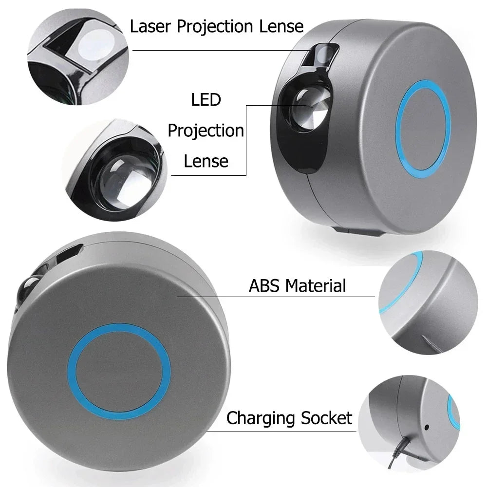 Portable LED Galaxy Star Projector Light for Bedroom Kids Room Party Decoration Starry Sky Night Light