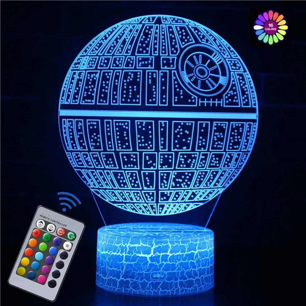 3D Night Light for Kids Baby Light for Room Decor USB Charge 3D Illusion Lamp with Timing Remote Control Christmas Birthday Gift