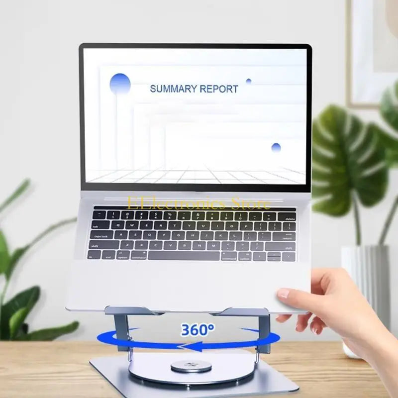 B03C Portable Notebook Stand Laptop Holder Bracket with Rotatable Design and Strong Cooling Function for Home Use and Travel