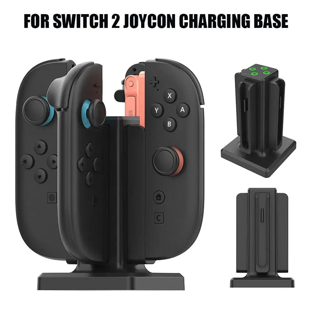 4-in-1 Fast Charging Controller Charger Dock Compatible For Switch 2 With 4 Joycon Lamppost LED Indication Accessories