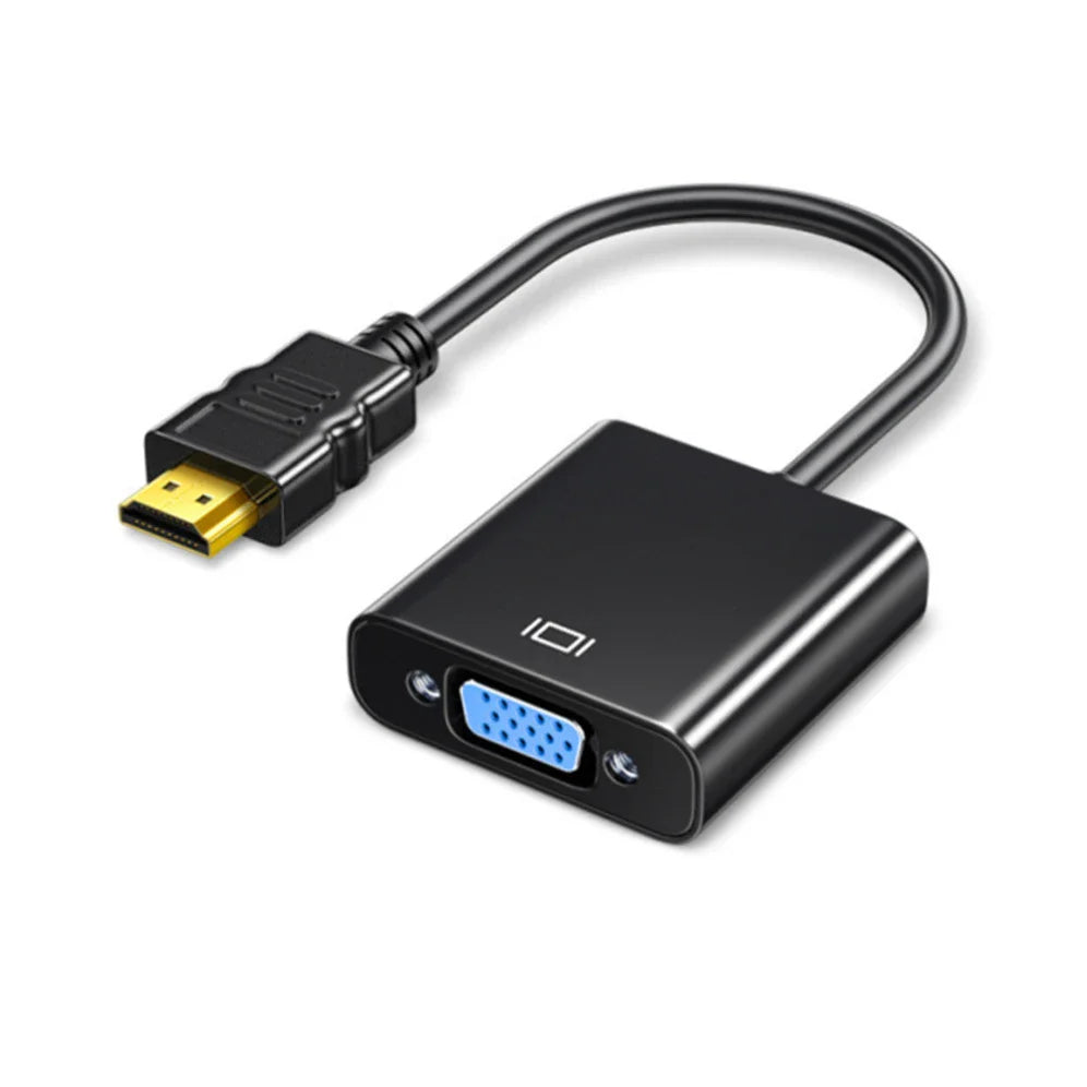 1080P HDMI-compatible To VGA Converter Adapter Cable HDMI Male to VGA Female Digital Analog Converter for Laptop PC TV Projector
