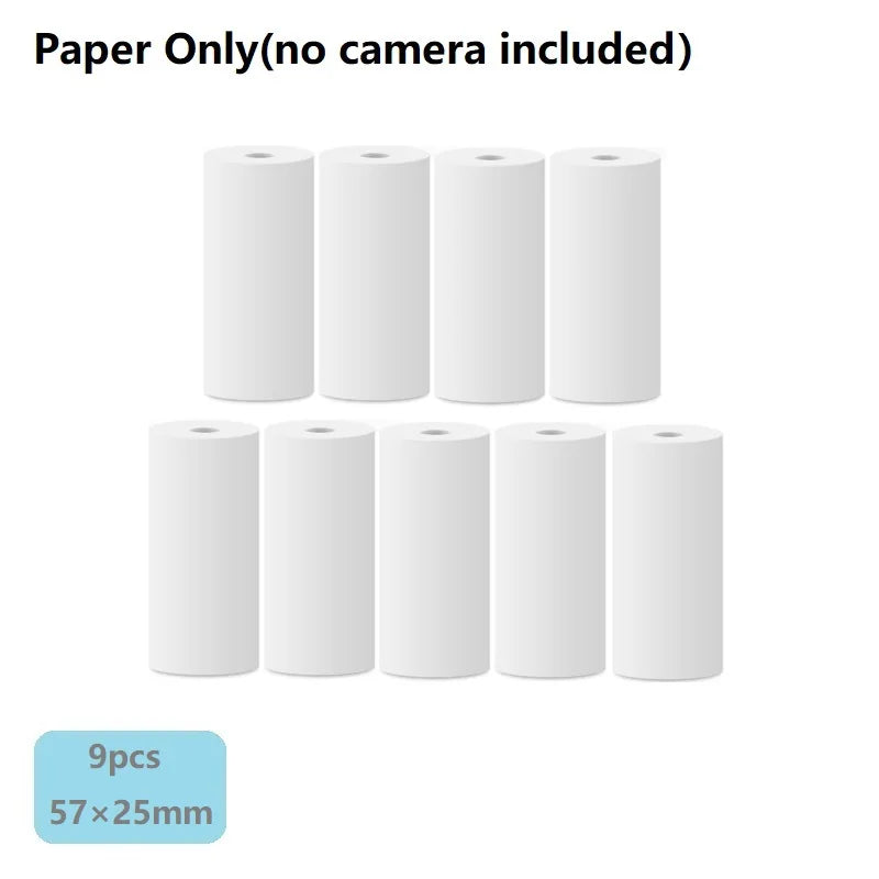 Children Instant Camera Print Camera 2.0" 1080P Video Photo Digital Camera with Thermal Print Paper for Kids Birthday Gift Toys
