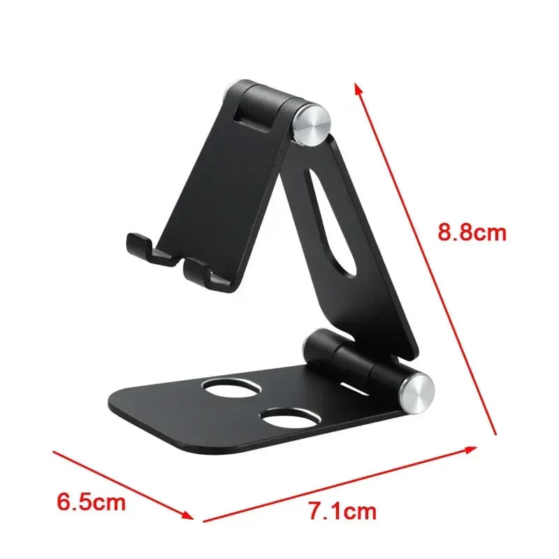 Desktop Mobile Phone Holder Stand, Cradle, Dock, Phone & Tablet Holder, Aluminum Adjustable Desktop Stand
